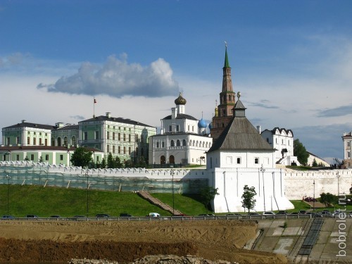 Вид Кремля со стороны реки Казанка