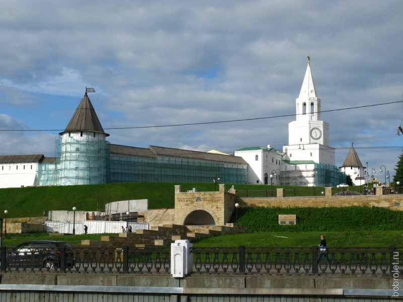 Вид Кремля со стороны реки Булак
